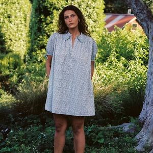 The Devin Dress in Creme Strawberry